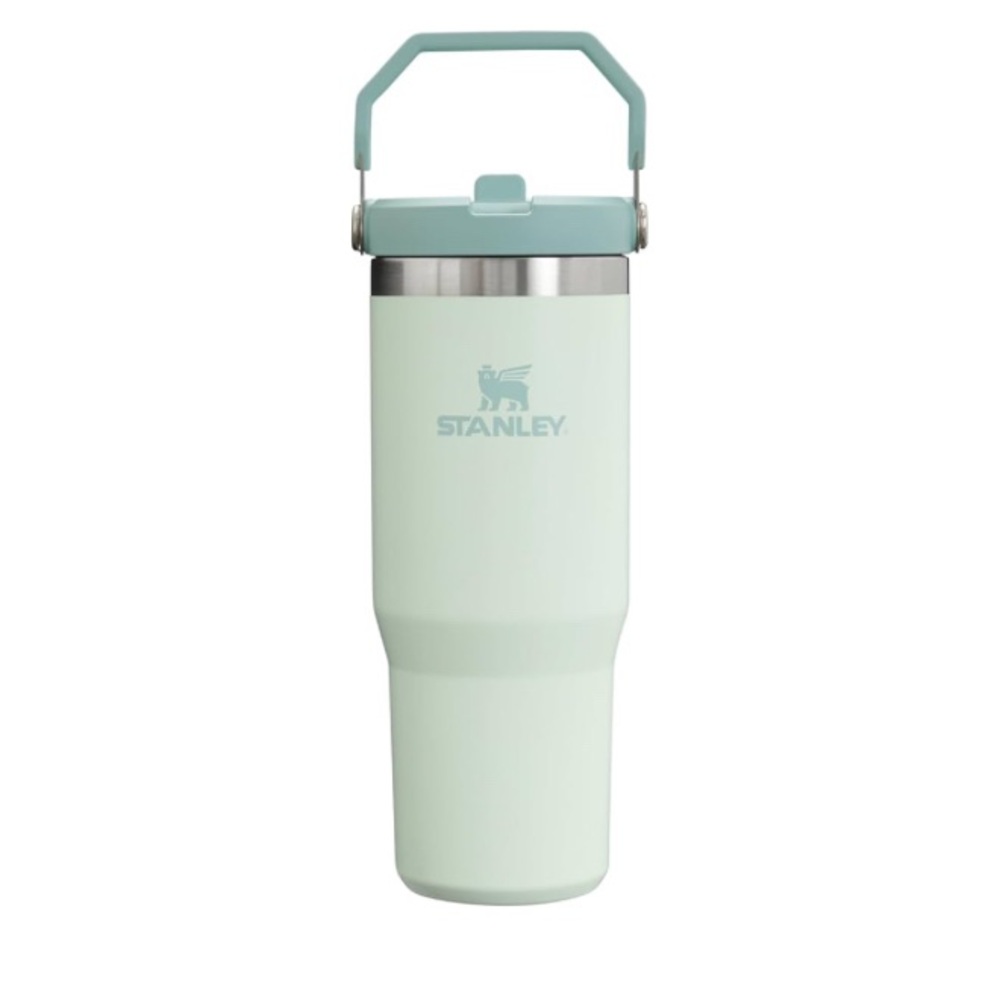 Stanley White and teal tumbler almost brand new